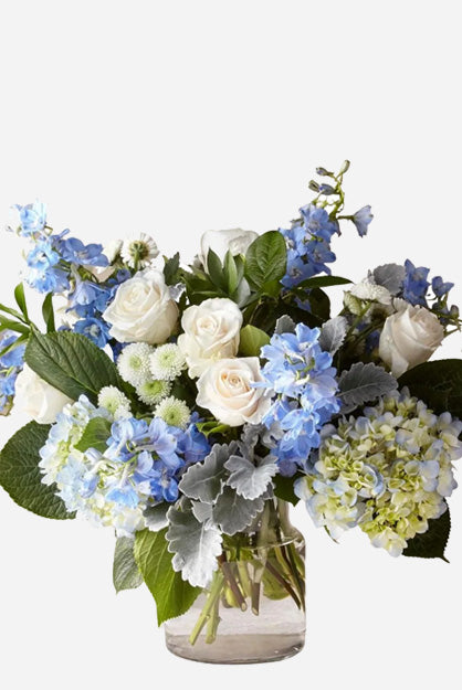 Fresh Blooms Flowers-Blue Waves