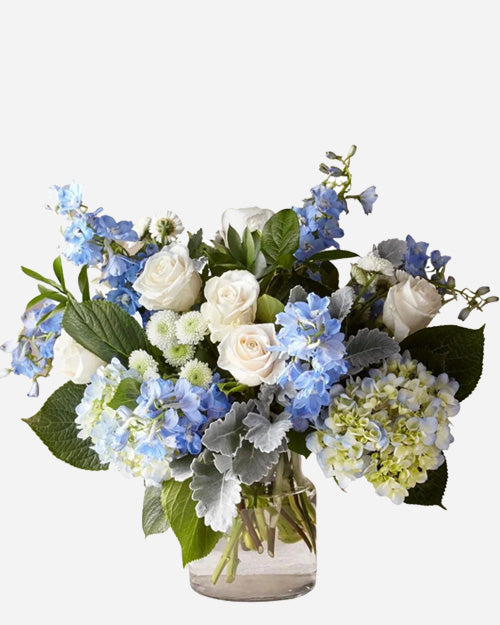 Fresh Blooms Flowers-Blue Waves