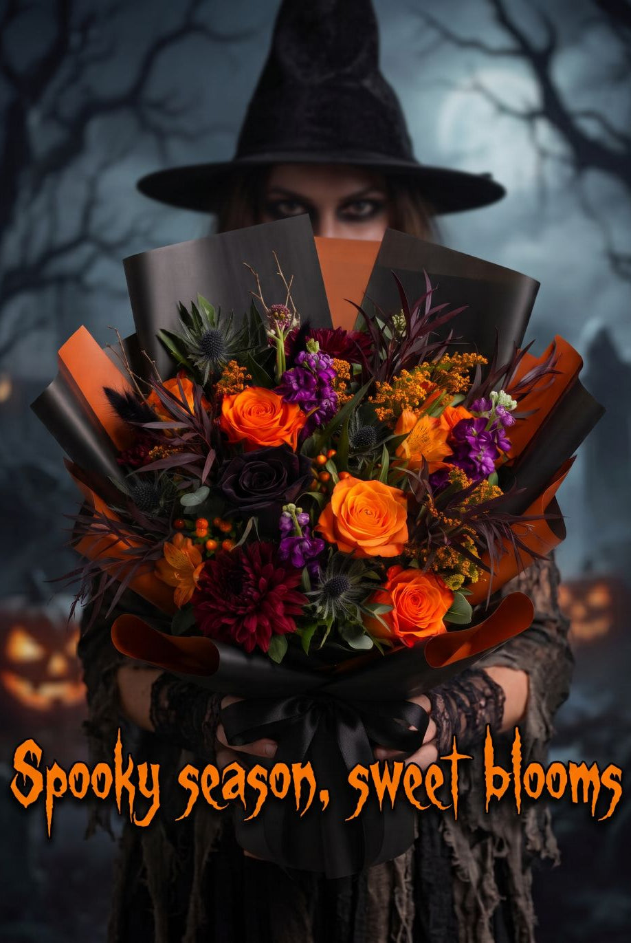 Fresh Blooms Flowers-Designer Choice Spooky Bouquet