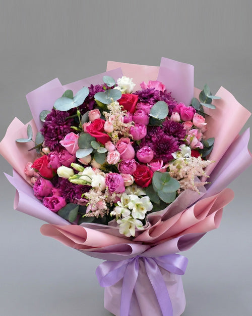 Fresh Blooms Flowers-Purple Moon Bouquet