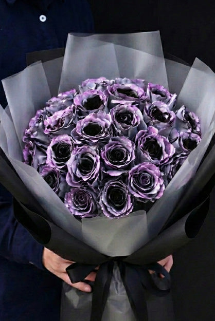 Fresh Blooms Flowers-Sparkle Moon Roses Bouquet