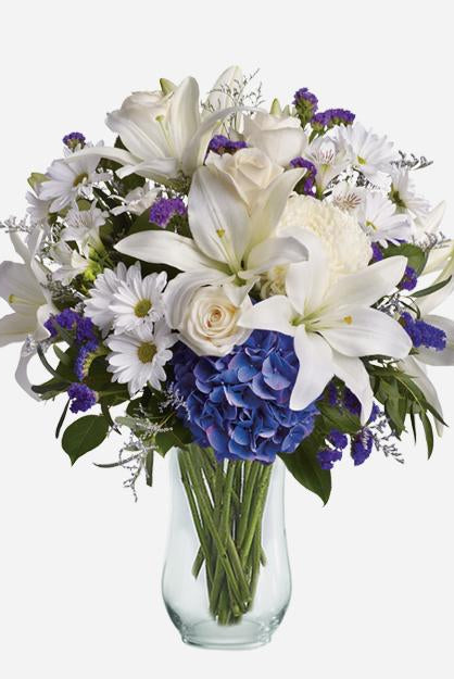 Fresh Blooms Flowers-Beautiful in Blue
