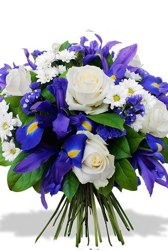 Fresh Blooms Flowers-Blue Cloud Bouquet