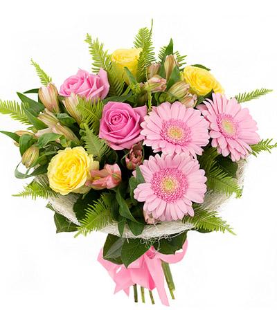 Fresh Blooms Flowers-Cheerful Spring Bouquet