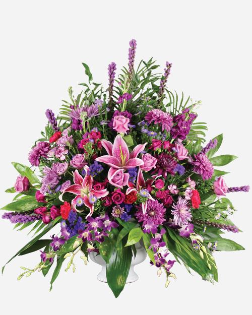 Fresh Blooms Flowers-Gracious Pinks & Purple