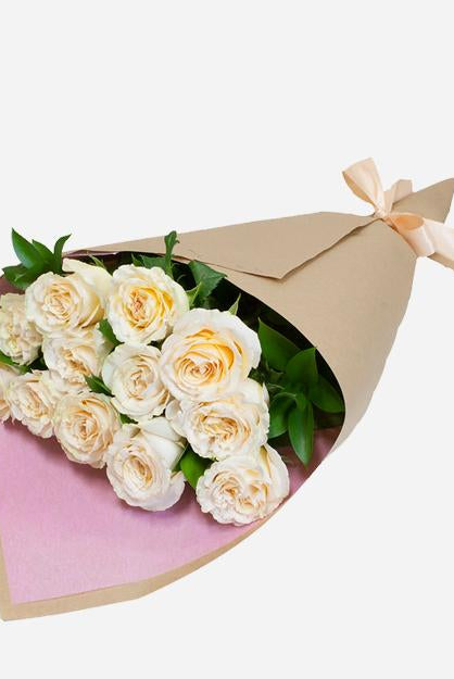 Fresh Blooms Flowers-Peach Roses Special