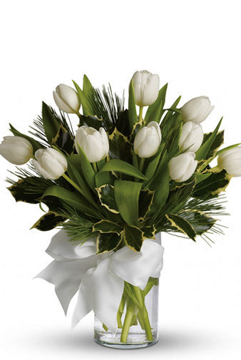 Fresh Blooms Flowers-Tulips and Pine