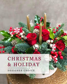 Fresh Blooms Flowers-Designer's Choice Holiday Centerpiece