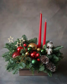 Fresh Blooms Flowers-Designer's Choice Holiday Long-Lasting Centerpiece