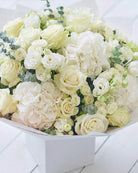 Fresh Blooms Flowers-Luxury White Flower Box