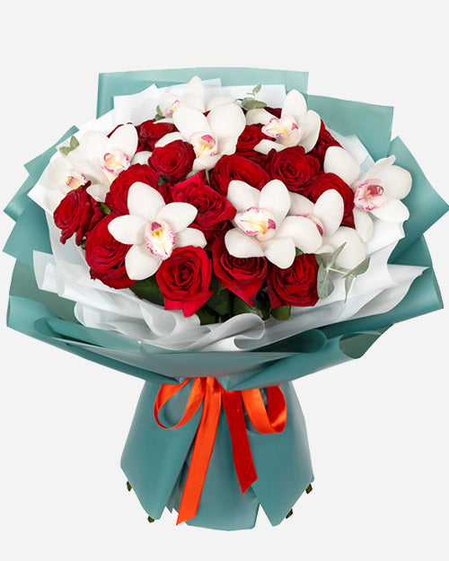 Fresh Blooms Flowers-Romance Orchids Bouquet