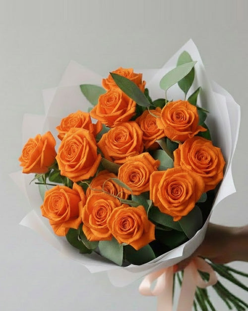 Fresh Blooms Flowers-Premium Rainbow Roses