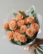 Fresh Blooms Flowers-Premium Orange Roses