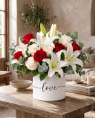 Fresh Blooms Flowers-Ruby & Ivory Box