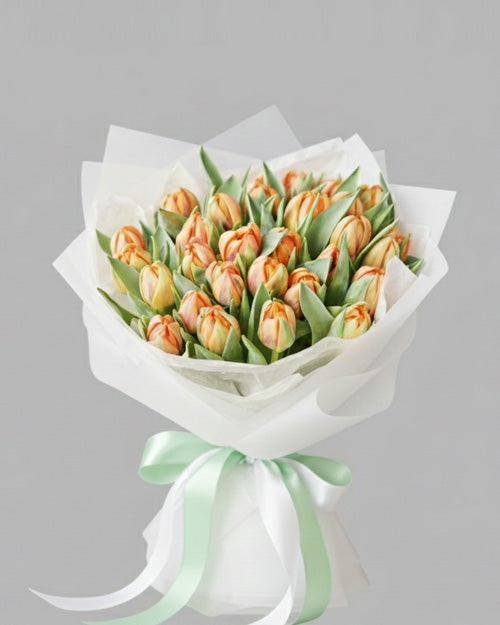 Fresh Blooms Flowers-Lavender Peony Tulip Bouquet