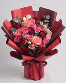 Fresh Blooms Flowers-Vibrant Red & Pink Bouquet