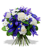 Fresh Blooms Flowers-Blue Cloud Bouquet