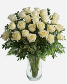 Fresh Blooms Flowers-Classic 24 White Roses