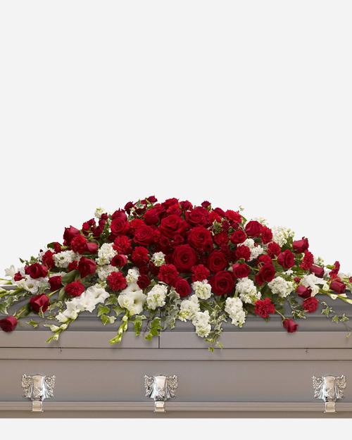 Fresh Blooms Flowers-Garden of Grandeur Casket Spray