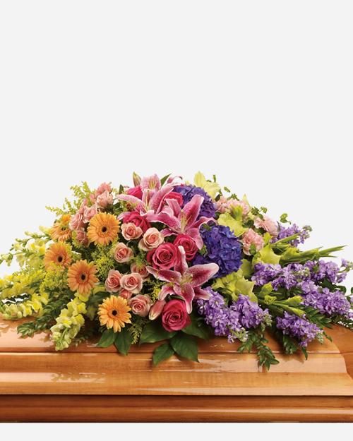 Fresh Blooms Flowers-Garden of Sweet Memories Casket Spray