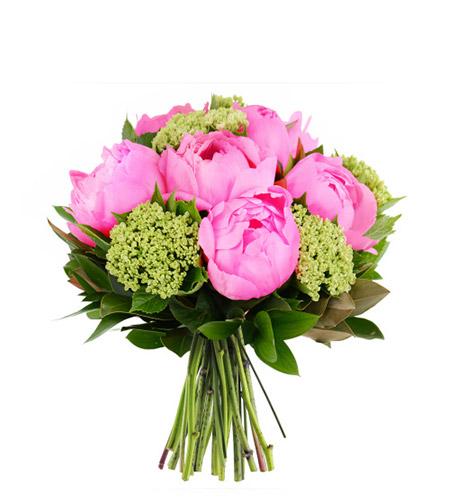 Fresh Blooms Flowers-Hot Pink Peony Bouquet