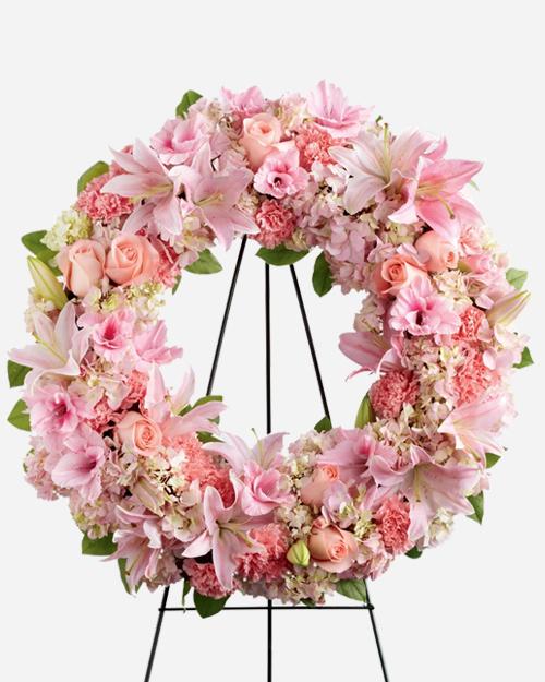 Fresh Blooms Flowers-Loving Remembrance Wreath
