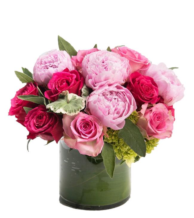 Fresh Blooms Flowers-Peonies & Roses