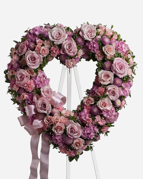 Fresh Blooms Flowers-Rose Garden Heart