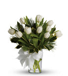 Fresh Blooms Flowers-Tulips and Pine