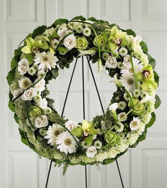 Fresh Blooms Flowers-Wreath of Remembrance