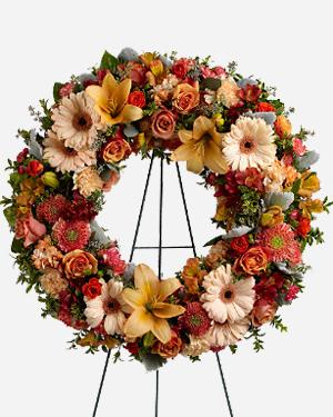 Fresh Blooms Flowers-Wreath of Sweet Remembrance